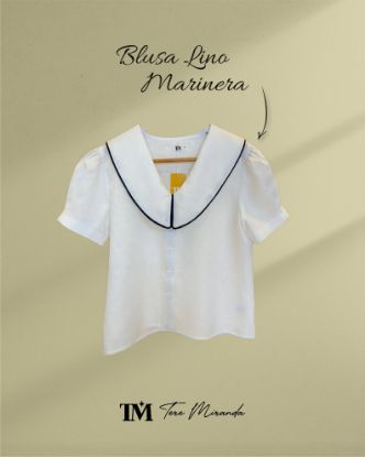 Imagen de Blusa Lino Marinera