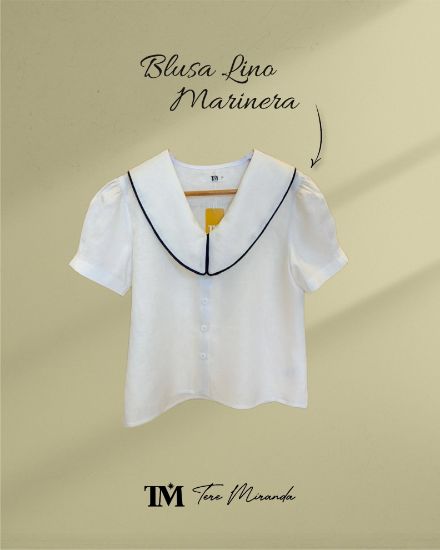Imagen de Blusa Lino Marinera