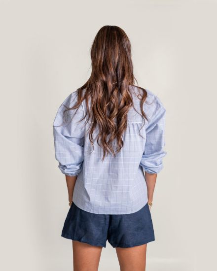 Imagen de Short Lino Azul Marino