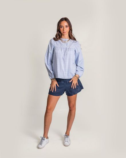 Imagen de Short Lino Azul Marino