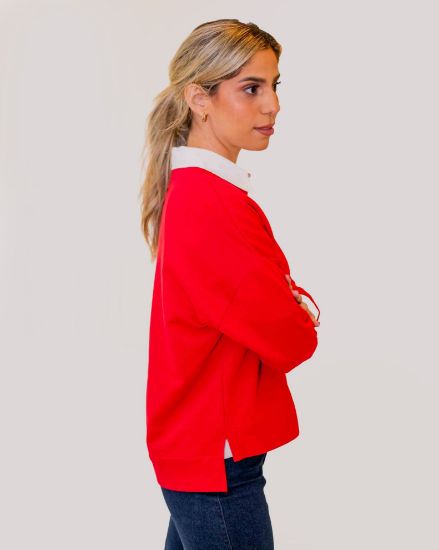 Imagen de Suéter Algodón Rojo