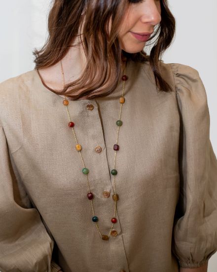 Imagen de Camisa Milena Lino Beige